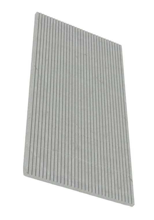 Satin Streamline 3D Ribbed Panel