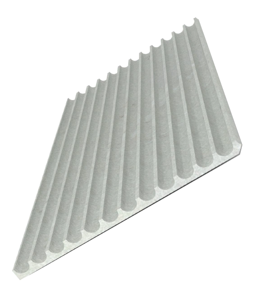 Shadow Ridge 3D Ribbed Panel - Corner