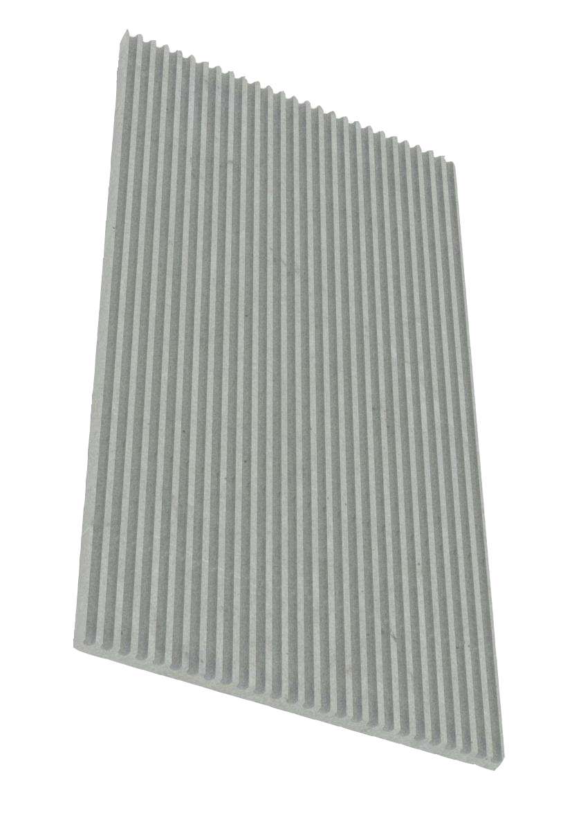 Silhouette Striped 3D Ribbed Panel